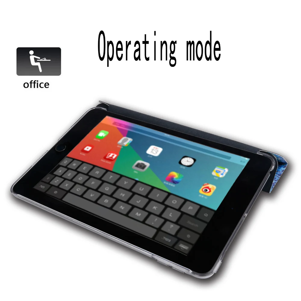 Модные Окрашенные Чехлы для Apple ipad mini 3 2 A1599 A1600 A1489 A1490 A1491 Fundas Smart case Capa|Чехлы