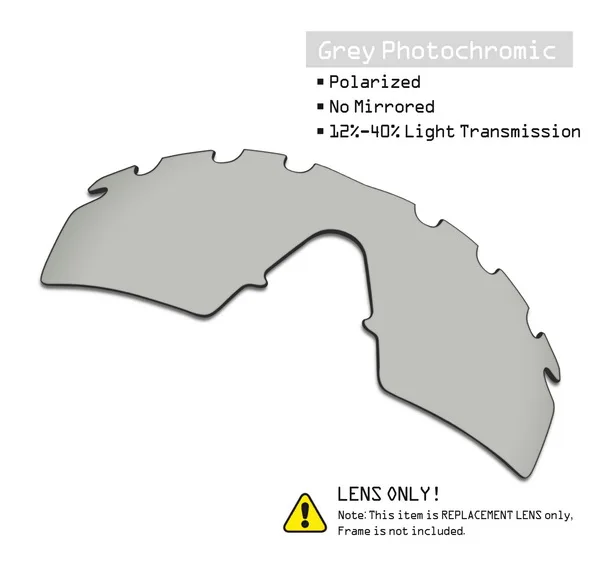 SmartVLT поляризованные Сменные линзы для солнцезащитных очков в оправе oxley M - Цвет линз: Grey Photochromic