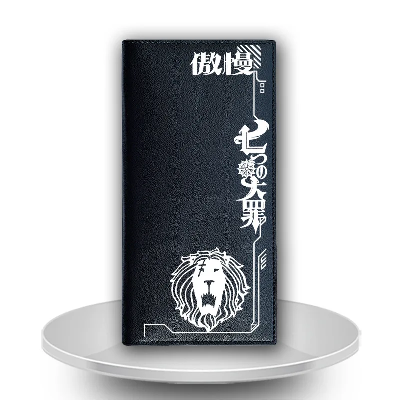 

Student Long Wallet Japanese Cartoon Anime Purse The Seven Deadly Sins Cool Man Billfold with Cards Holder Gift Wallet