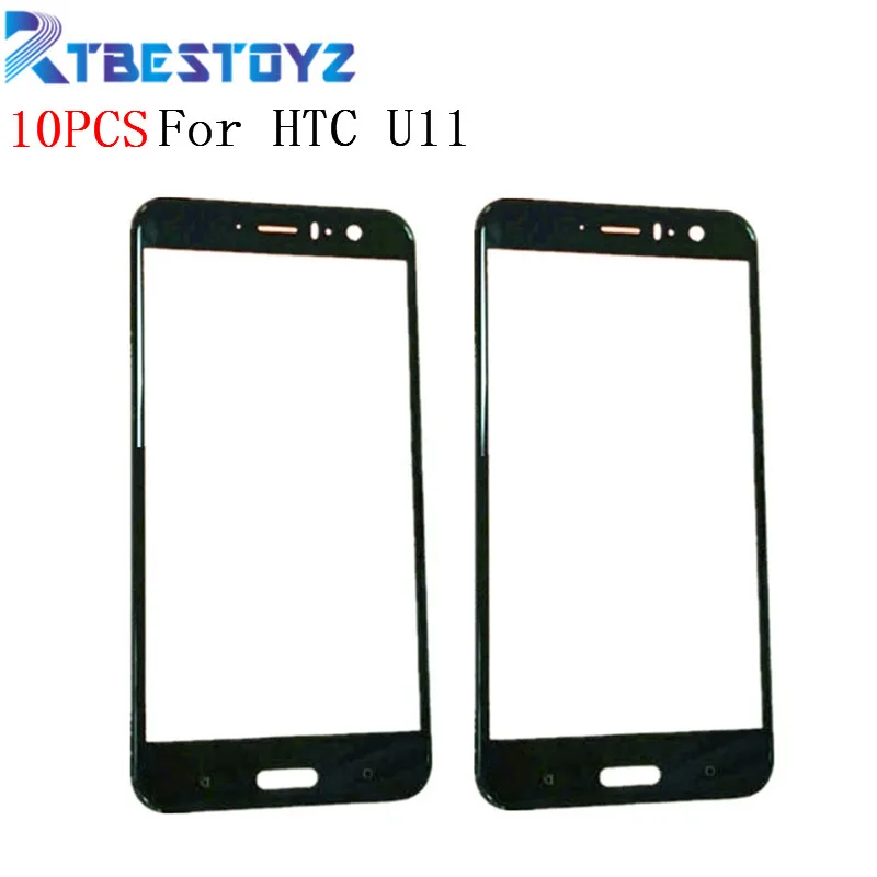 

RTBESTOYZ 10PCS/lot Original 5.5" Front Glass Touch Screen LCD Outer Panel Lens For HTC U11 U 11 U-3w W-1w