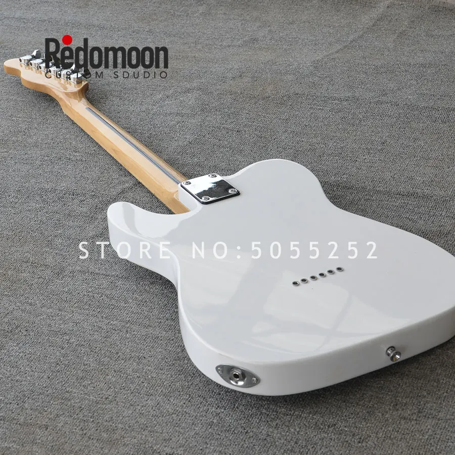 Заводская электрогитара Tele с кленовым грифом белый цвет белый pickguard гриф музыкальный инструмент магазин