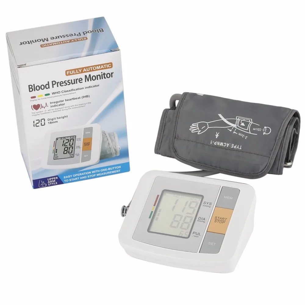 Health Care Automatic Arm Blood Pressure Monitor Portable Blood