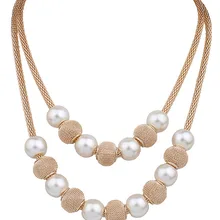 Новинка, ювелирное изделие, Европейская мода, панк стиль, женское благородное Двухслойное жемчужное ожерелье с кисточкой, винтажное Королевское короткое ожерелье для женщин, 1N356