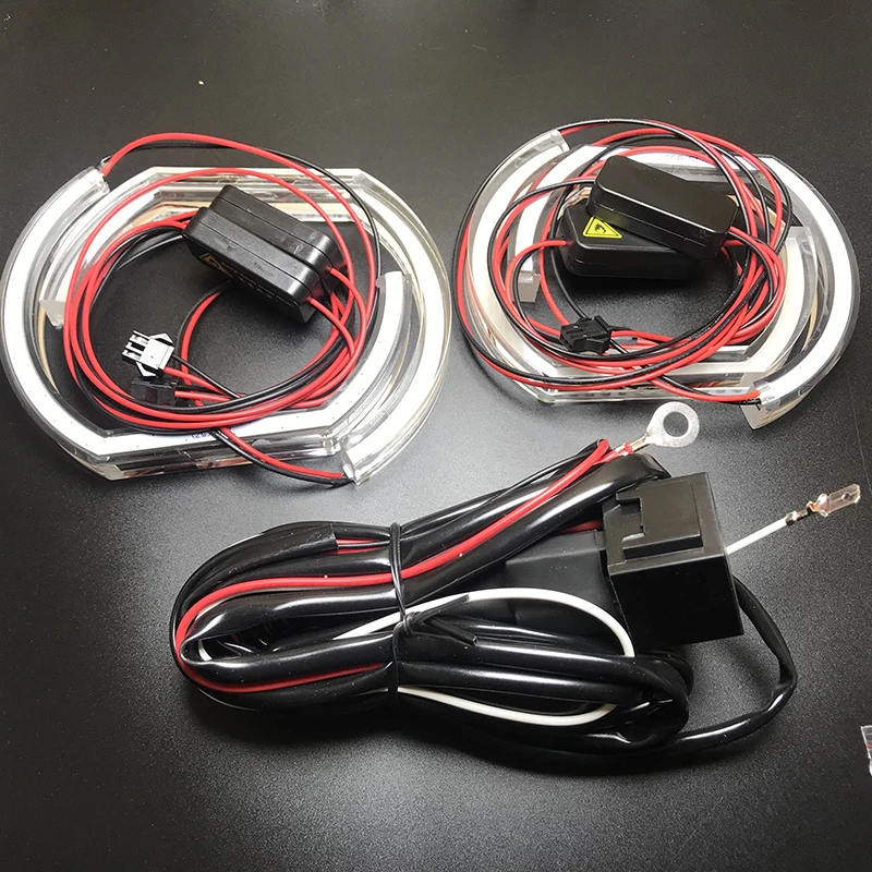 White Crystal DTM Style LED Angel Eyes Halo Rings Light kits for 1996-2000 BMW E36 3 Series Coupe and cabriolet Car styling
