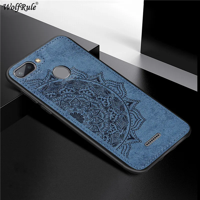 

For Xiaomi Redmi 6 Case Xiaomi Redmi 6A Case Phone Bumper TPU Frame Cloth Fabric Phone Case For Xiaomi Redmi 6 6A Cover 5.45''