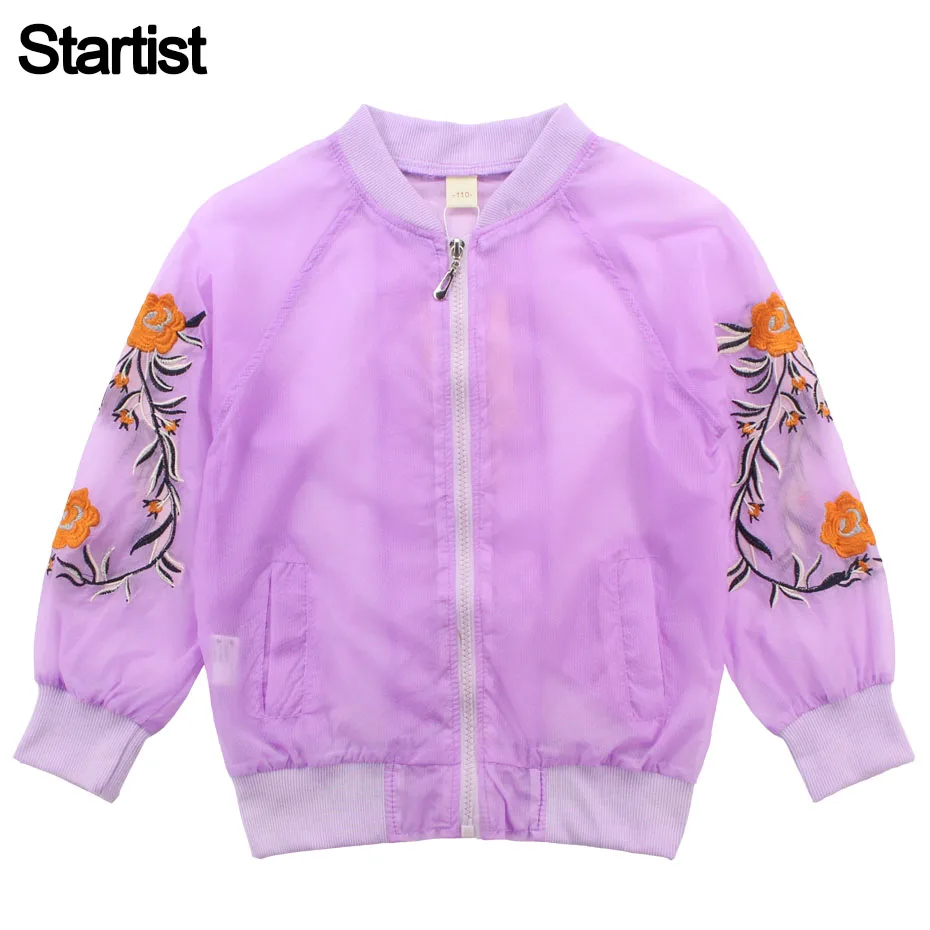 Jacket For Girls Floral Embroidery Jacket Girl Children Summer Jacket Kids Teenage Kids Girls Clothes 6 8 10 12 13 14 Year