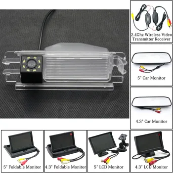 

HD 8LED Car Night Vision Parking Rear View Camera 4.3" 5" Monitor Power Filters 2.4GHZ Wireless For Renault Dacia Sandero Duster