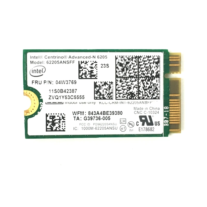62205 ansff IBM LENOVO X1 Carbon Carte Sans Fil Intel Centrino Advanced 04W3769 LB 62205 ansff IBM LENOVO X1 Carbon Carte Sans Fil Intel Centrino Advanced 04W3769 LB