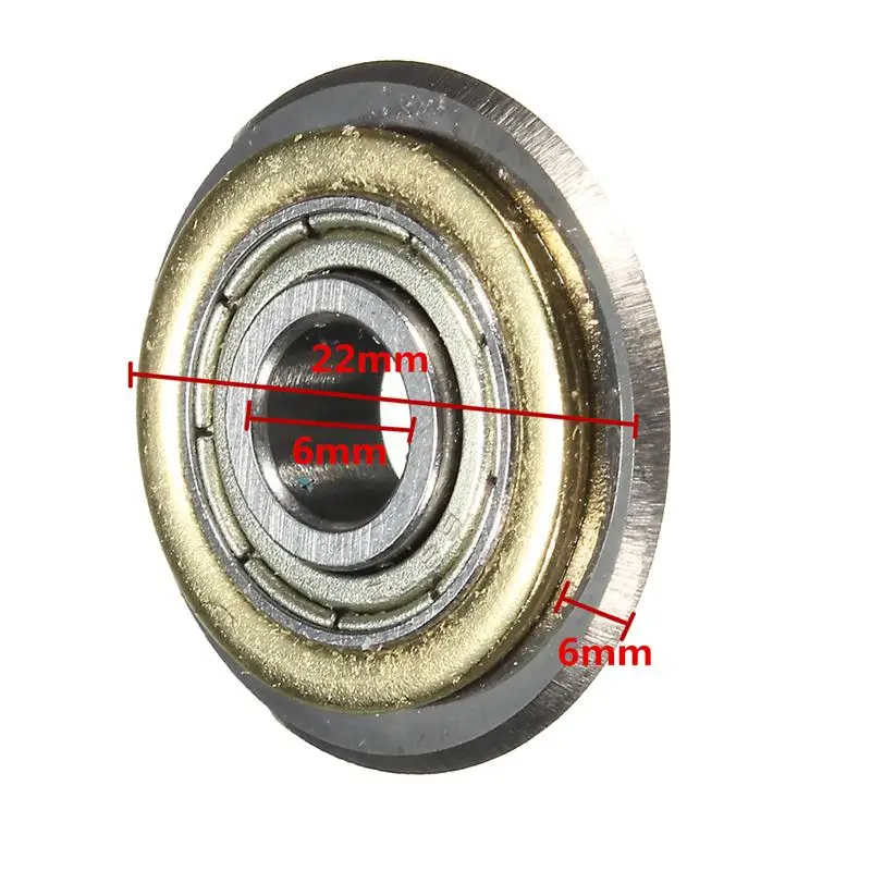 MTGATHER роторный шарикоподшипник с титановым покрытием режущее колесо плиткорезец Замена запасного лезвия 22x6x6 мм валы
