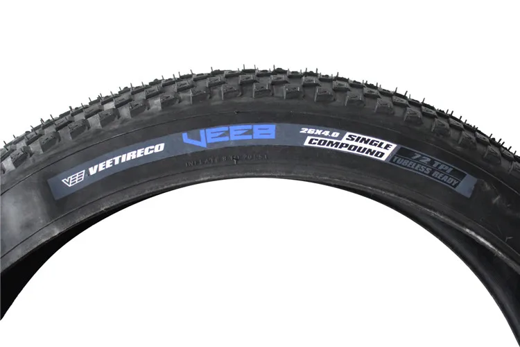 VEE 72tpi Clincher шина+ труба Fat Bike VEE Складная 26*4,0 fat bike шина, шина для снежного велосипеда, шины для песочного велосипеда 1 шт