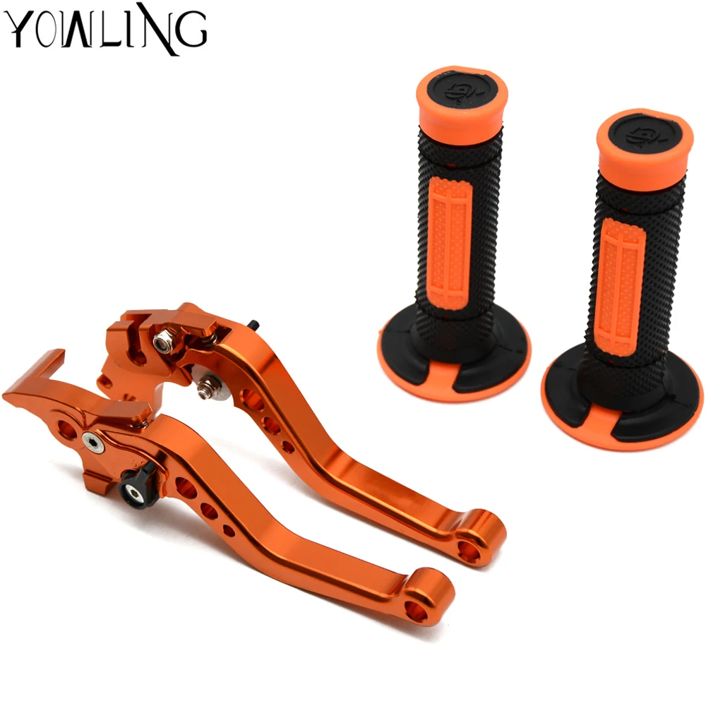 

FOR KTM DUKE 125 200 2014-2015 390 2013 2014 2015 Folding Brake Clutch Levers Handlebar Hand Grips 1 Set