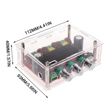 

TPA3116 D2 12-24V 50Wx2+100W 2.1 Subwoofer Power Channel Digital Audio Amplifier Board with Acrylic Shell