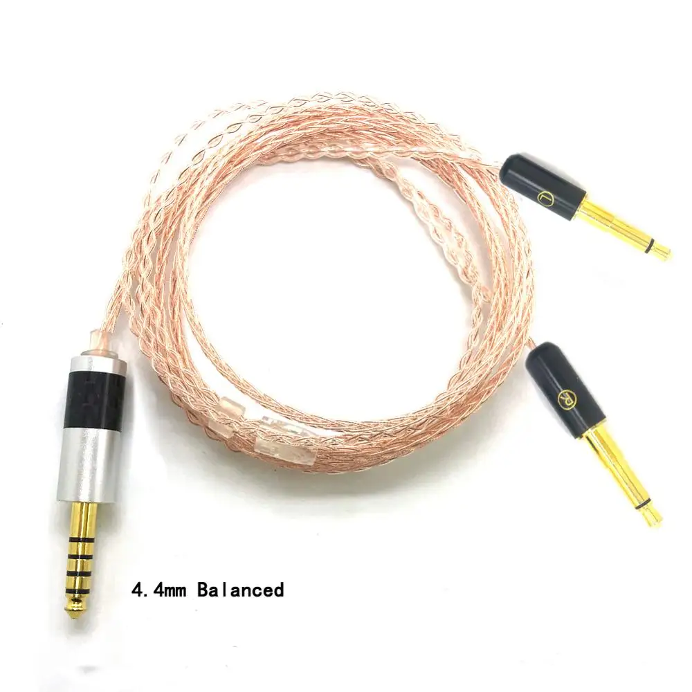 Free Shipping Haldane 8cores Replacement Headphones Cable Audio Upgrade Cable For Meze 99 Classics Focal Elear Headphones
