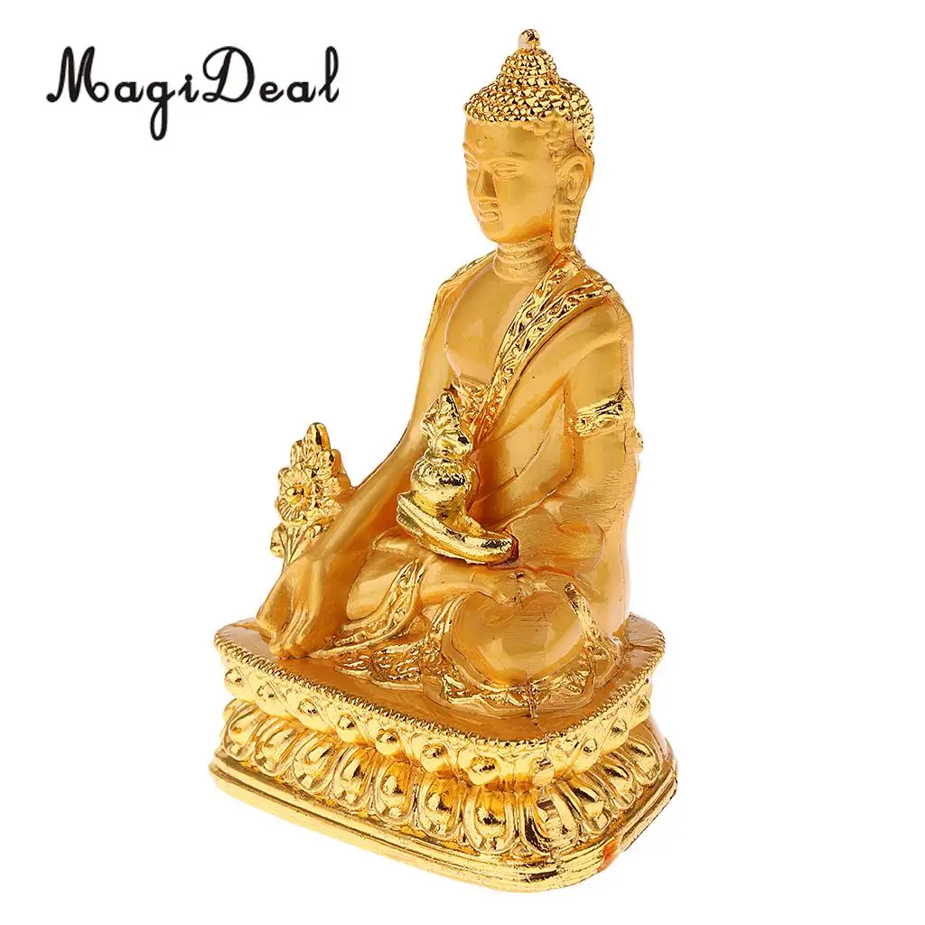 Meditation Buddha Statue Religion Sculpture Buddhist Pharmacist Figurine Bless Family Home Efficacious Protection