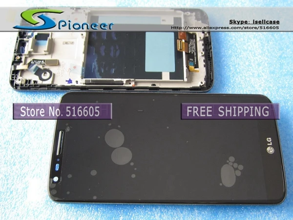 

Original Replacement LCD Touch Digitizer Screen With Frame Assembly For LG G2