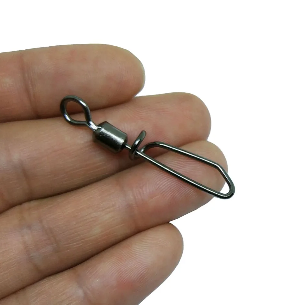 100/500/1000 шт. Быстрая смена Рыбалка swivels с Т-образной защелкой соленой воды из нержавеющей баса Рыбалка на карпах соединитель крюка снасти