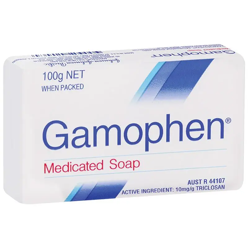 2P Австралийский Gamophen антибактериальное лекарственное мыло для борьбы очищение от акне блокирует поры Удаляет излишки масла дает защиту всего тела