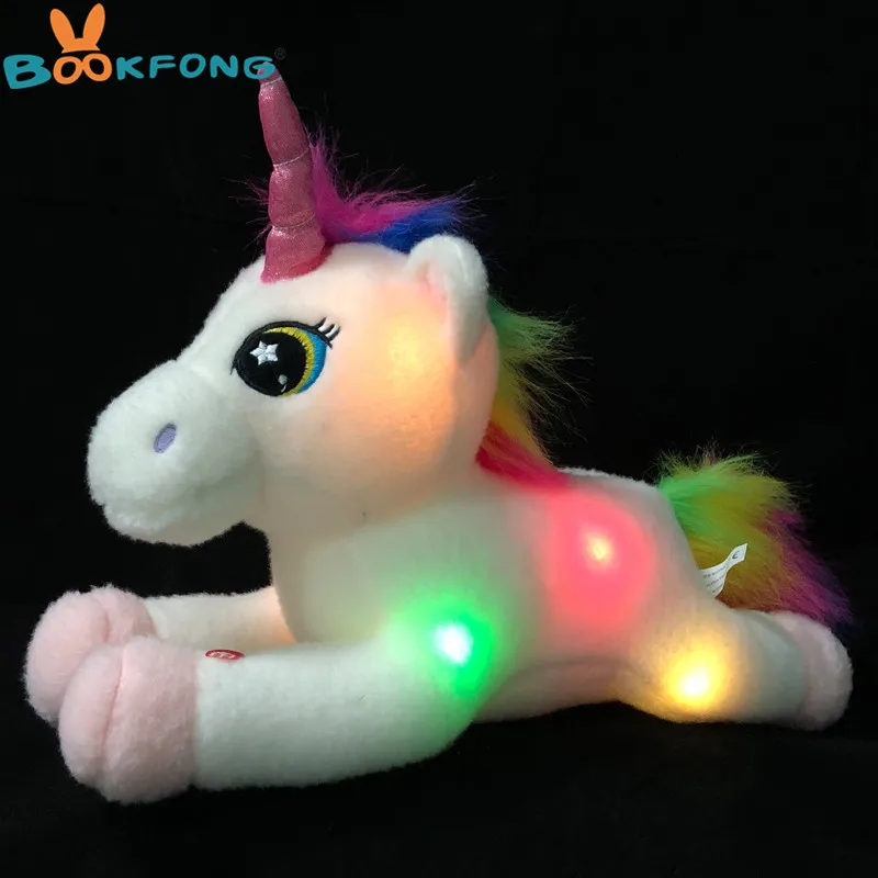 unicorn stuffed animal that lights up