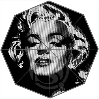 

Hot Custom Marilyn Monroe Best Nice Cool Design Portable Fashion Stylish Useful Foldable Umbrella Drop Shipping SQ0702