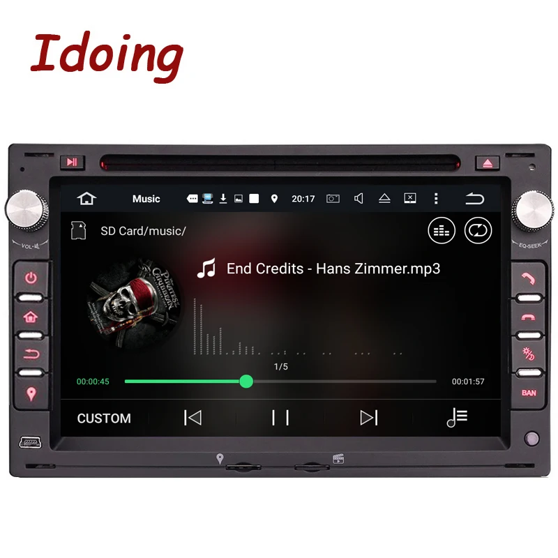 Flash Deal Idoing Steering Wheel 2Din Android 7.1For VW volkswagen Passat B567 DVD Car Multimedia Player Quad Core Navigation Touch Screen 1