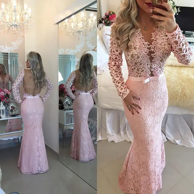 Акция вечерние платья Robe de soiree кружевные посмотрите на дешевое жемчужное длинное вечернее платье для беременных