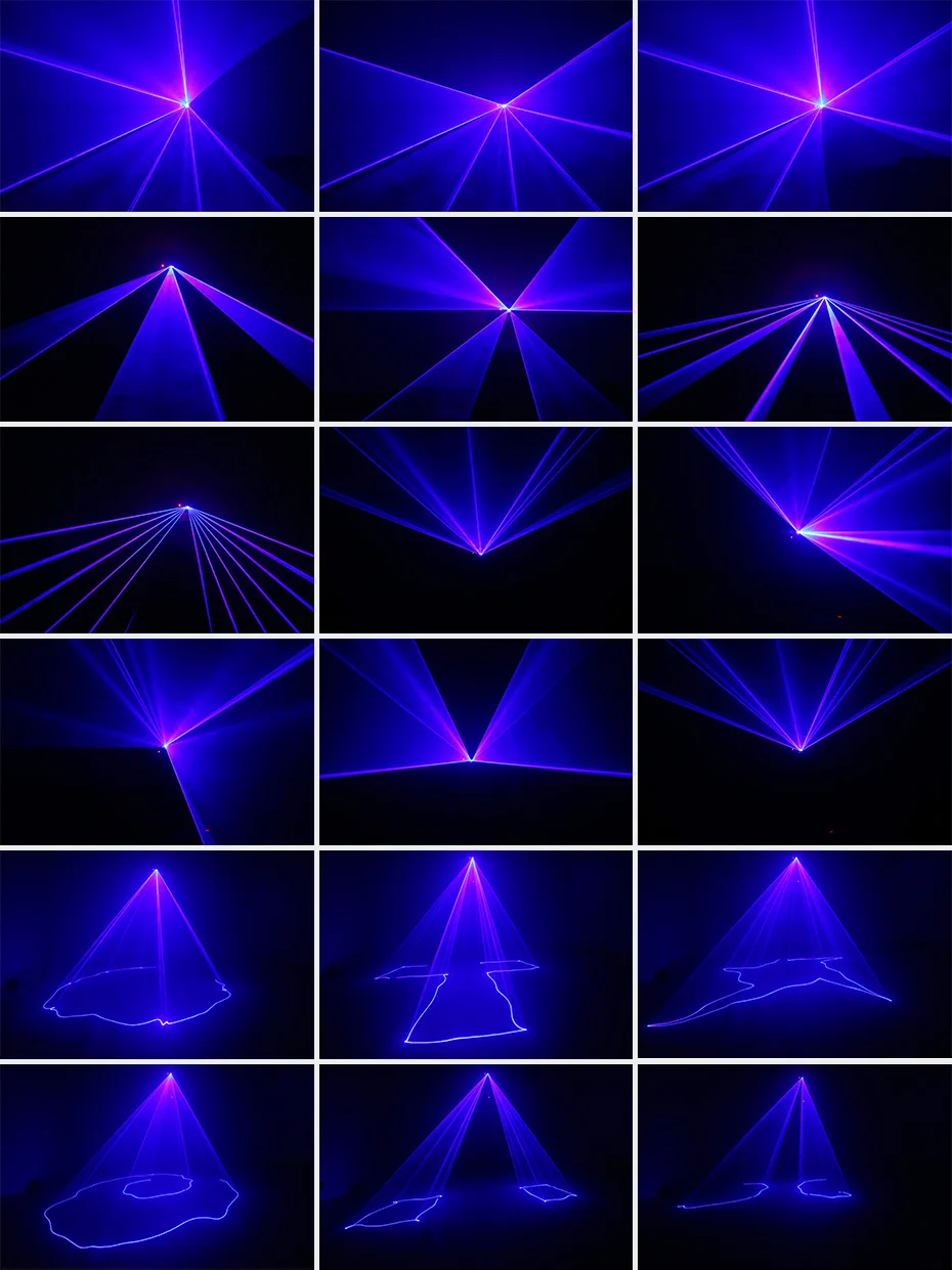 Efeito de Iluminação de Palco Show de Luz Alienígena Dmx512 500 mw Azul dj Projetor Laser Scanner Disco Party Bar Casa Natal Remoto Luzes 6 festa bar casa natal remoto luzes mostrar