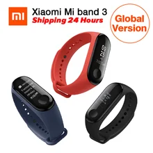 [Глобальная версия] Xiao mi band 3 mi band 3 монитор сердечного ритма фитнес-трекер 0,78 ''OLED дисплей для Android IOS