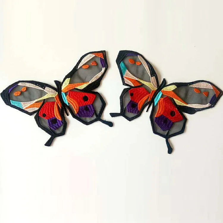 

1Pcs Embroidery Butterfly Lace Fabric Patch,DIY Lace Fabric Patching Neckline Clothing Applique Sewing Craft
