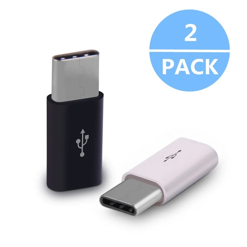 

2PCS Type-C Cable Adapter To Micro USB For Microsoft Moto Z Force Quick Charge Data Sync Connector Type-C Converter