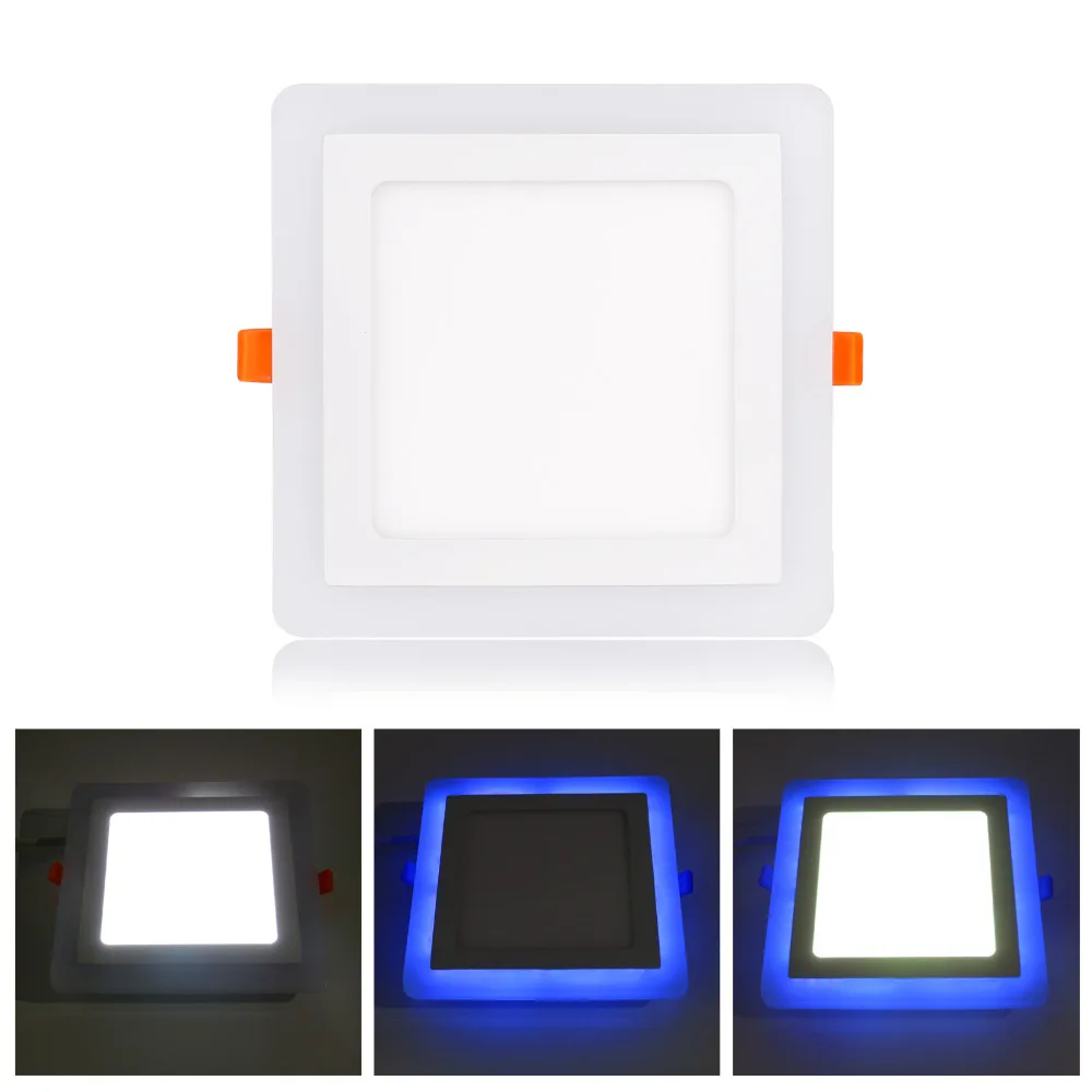 RGB Led Panel Light 6w/9w/16w/24W led downlight recessed ceiling spotlight ceiling lamps Ultra Thin Recessed LED Ceiling downlight Acrylic Panel Lamp with Remote Control 3 Models