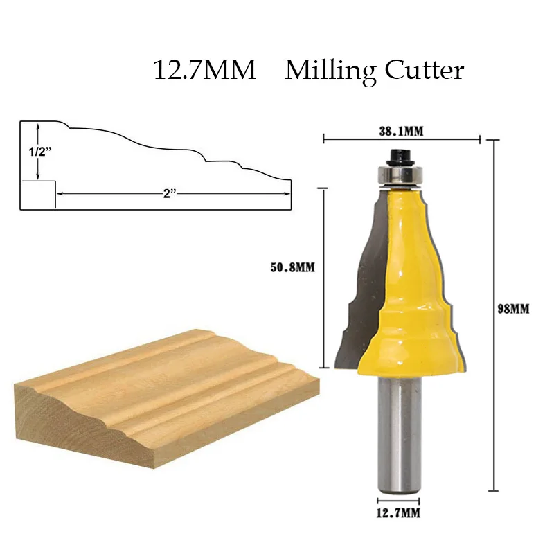 1/2 дюйма хвостовик полов обрезки литья фреза гравировка язык Дерево фреза для по дереву Мощность инструменты