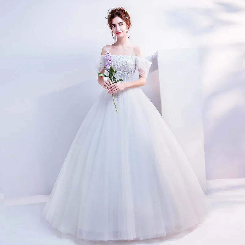 Kseniya Queen Lace Ball Gown Princess Style Vintage Wedding