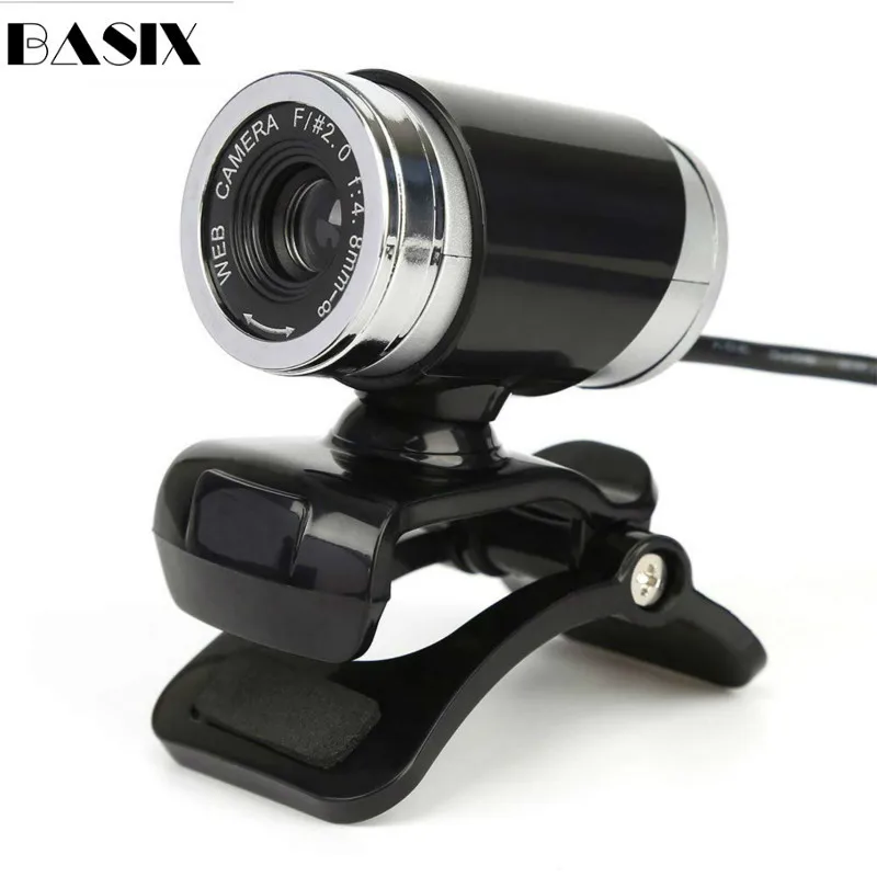 BASIX веб-Камера USB Высокое разрешение веб-360 градусов MIC Clip-on для Skype для компьютера PC ноутбук тетрадь Камера