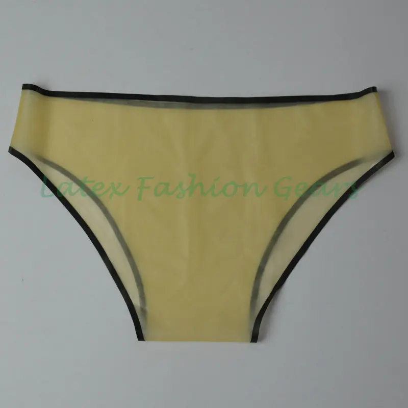 ! 100% Handmade Sexy Male Transparent Latex Underwear Rubber Panties & Briefs Plus Size Hot Sale