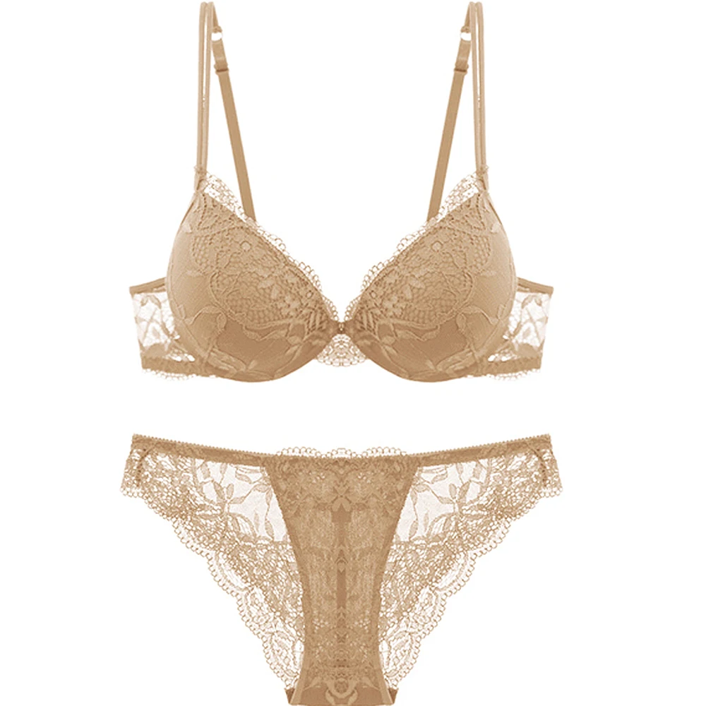 Нижнее белье женское Облегающее с цветочной вышивкой чашка A B C|lingerie day|lingerie