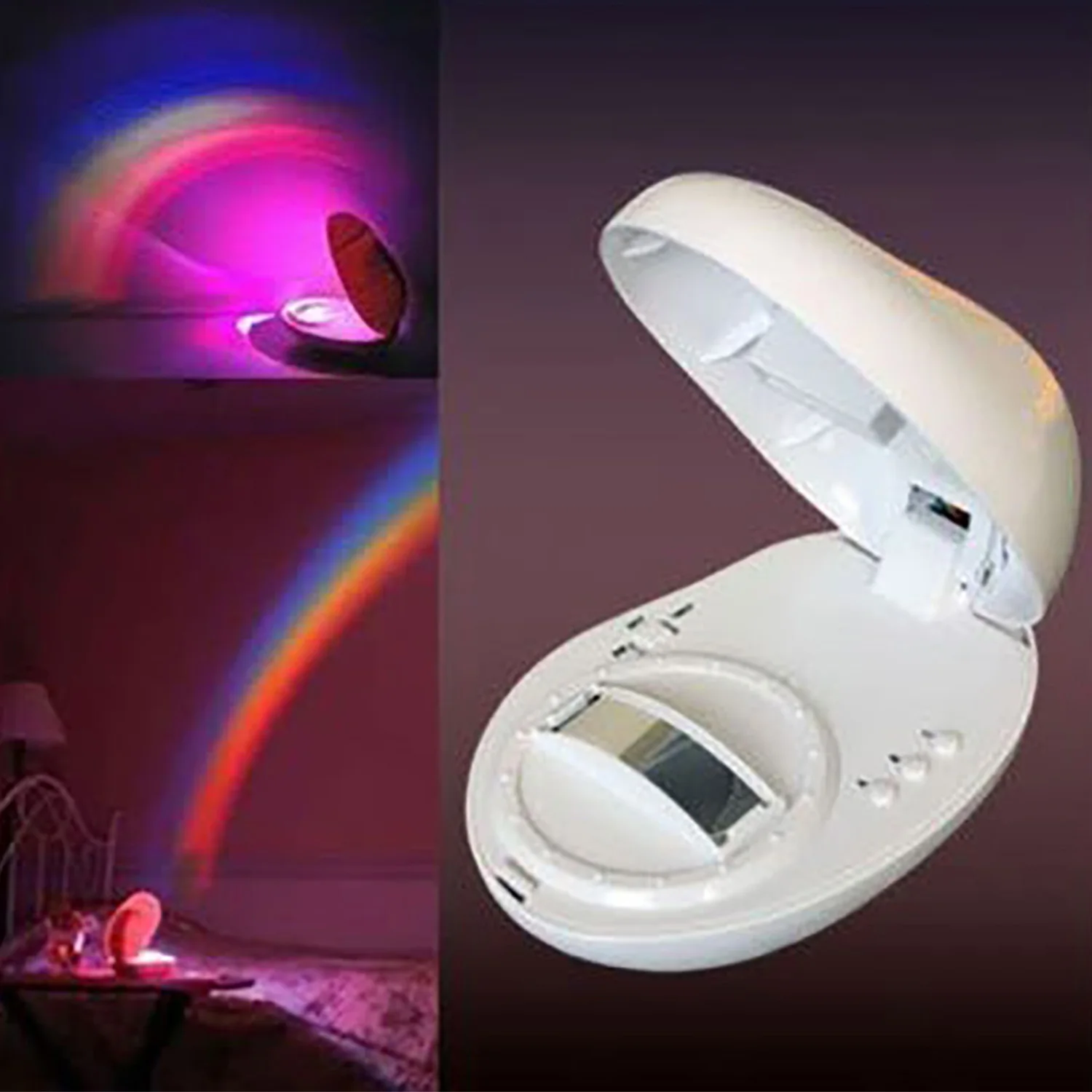 

BMBY Egg Shaped Romantic Multi Color Rainbow Light LED Night Light Child Baby Kid Bedroom Atmosphere Room Decoration Projecti