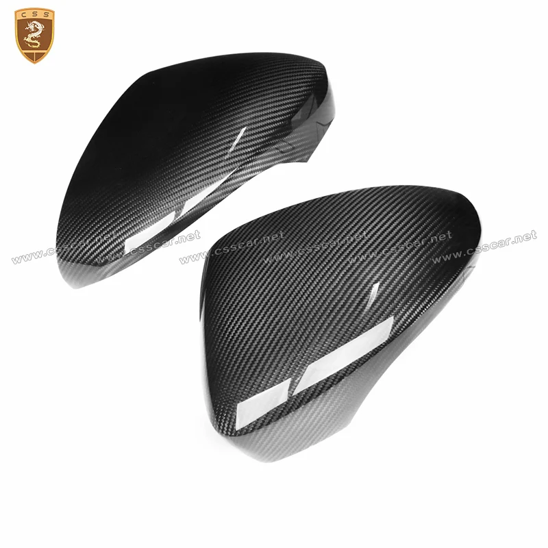 Carbon Fiber Side Wing Mirror Covers For Porsche Panamera 971 Add on Style Rear View Mirror Cover Car Styling Only LHD