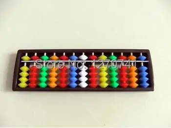 

13 column Plastic Abacus with colorful beads Chinese soroban Tool In Mathematics Education for student XMF019