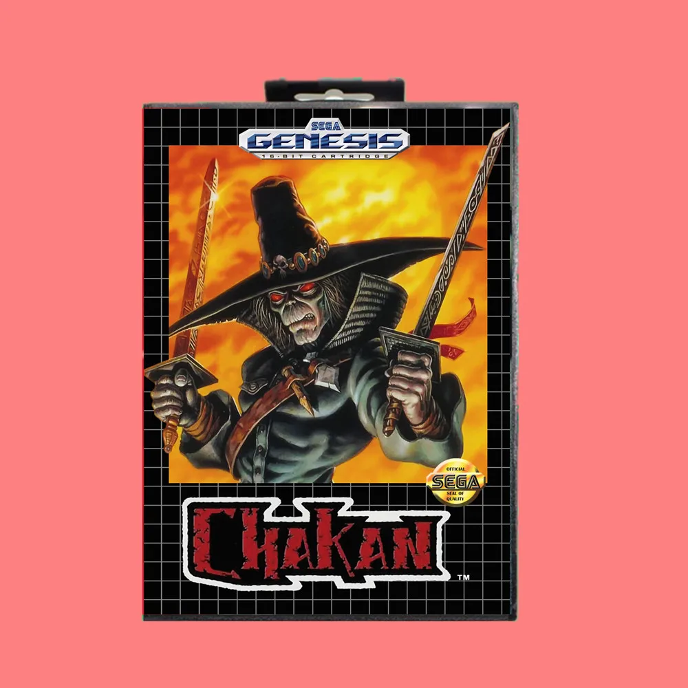 16-битная игровая карта Chakan MD с розничной коробкой для Sega Genesis и Mega Drive | Электроника