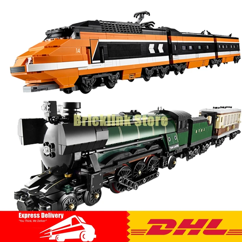 

LEPIN Technic Series 21005 Emerald Night+ 21007 The Sky Train Building Blocks Bricks Model Toys For Children Gifts 10194 10233