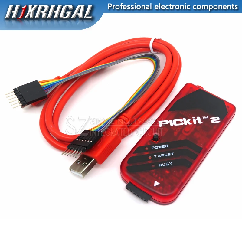 1 шт. PICKIT2 PICKIT3 PICKIT3.4 PIC Kit2/3/3.5 симулятор PICKit 2/3/3.5 программатор Emluator красного цвета с