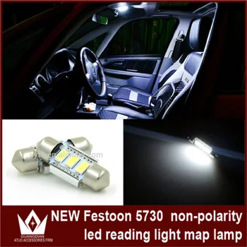 

50pcs Aluminum cooling 5730 C5W 31mm 3SMD Rear Dome/ License Plate Light dome Festoon bulb side mirror LED Courtesy Lighting