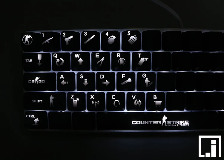 

26pcs CS GO Keycaps OEM ABS Illuminated for Mechanical Gaming Keyboard