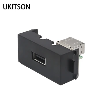 

Black Color USB2.0 Socket USB Modules Female Slot For Wall Panel