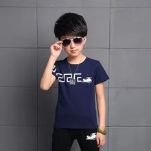 2016 Brand T shirt Children Summer Clothes Kids Boys Printing 100% Cotton Short Sleeve Boy Tee Shirt 3 Colors