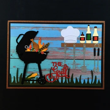 

2019 new fashion Cookware DIY Paper Cards Metal Cutting Dies Stencils for DIY Scrapbooking Decorative Embossing 177*110mm