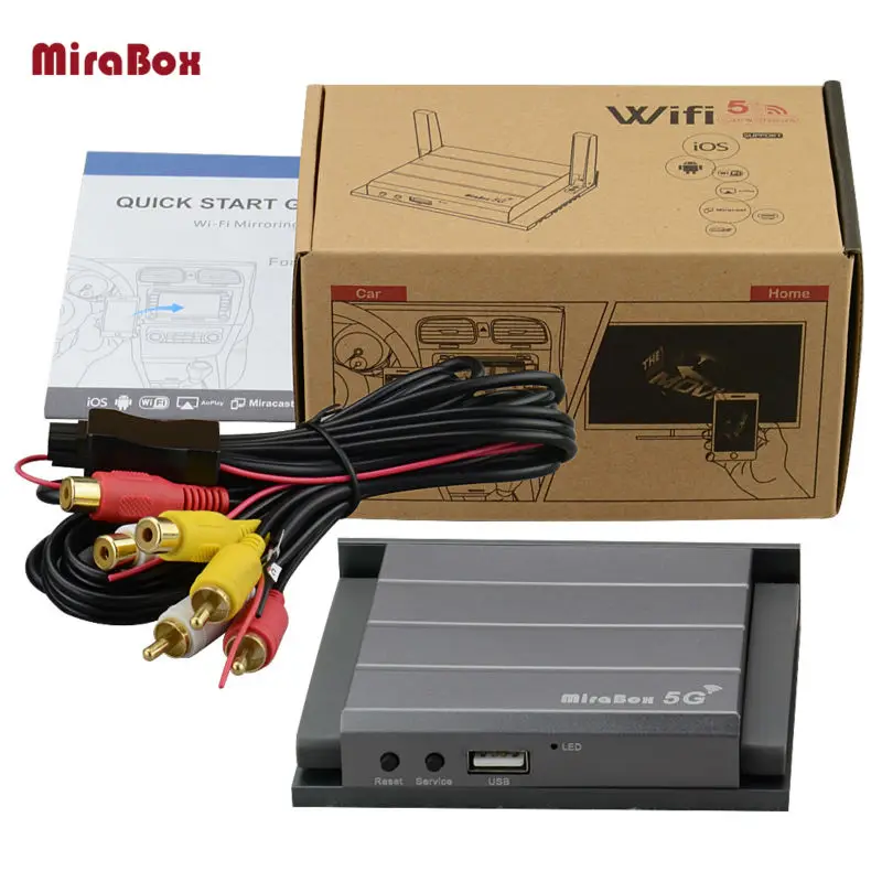 Mirabox Car WiFi Mirrorlink Box A V HDMI RCA CVBS Support Built in Navigation With Android