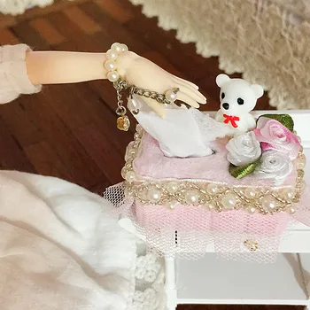 

Allaosify Bjd photo props doll furniture tissue box/tray 1/3 1/4 1/6 1/8 1/12 doll props