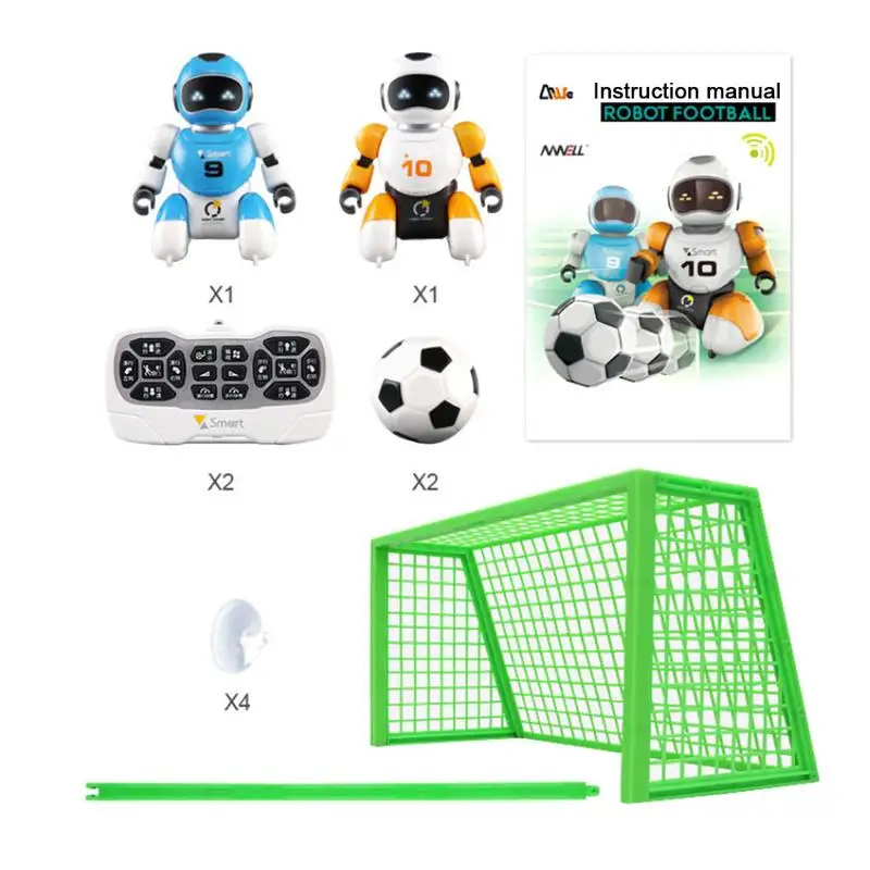 1 Set Smart USB Charging Remote Control Soccer Robot Toy Singing And Dancing Simulation RC Intelligent Football Robots Toys - Цвет: As show