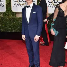 Темно-синий одна кнопка шаль воротник комплект из 3 предметов(JacketPantBowtie) Мода Terno Masculino cuishomme для мужчин костюмы Формальные красивый